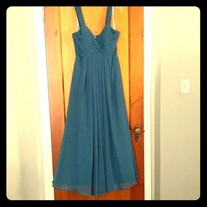 Worn once ink blue size 8 Azazie brand dress